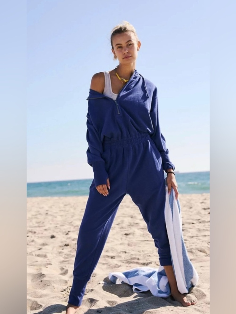Free People Movement Training Day Hoodie Jumpsuit XS